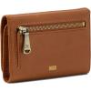 image:imageHOBO Jill Trifold Leather Wallet for Women Snap ClosureTruffle