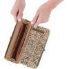 image:imageHOBO Lauren Leather Clutch Wallet for WomenNeutral Mosaic Print