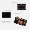 image:imageHOBO Robin Compact Trifold Leather Wallet for Women Vintage DesignLight Grey