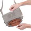 image:imageHOBO Winn Leather Belt Bag for Women Convertible Crossbody and Shoulder BagLight Grey