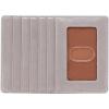 image:imageHOBO Euro Slide Leather Wallet with Passport Holder for Travel Card and Cash Organizer and Zipper Pocket NaturalLight Grey