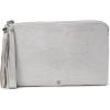 image:imageHOBO Wayfare Wristlet Pouch For Women  Leather Construction and Zippered Closure Cute and Practical Lttle PouchSilver