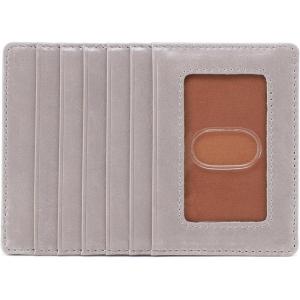 image:imageHOBO Euro Slide Leather Wallet with Passport Holder for Travel Card and Cash Organizer and Zipper Pocket NaturalLight Grey