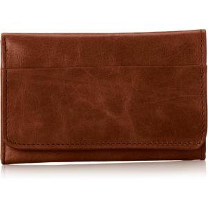 image:imageHOBO Jill Trifold Leather Wallet for Women Snap ClosureRusset