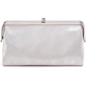 image:imageHOBO Lauren Leather Clutch Wallet for WomenSilver 1