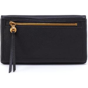 image:imageHOBO Lumen Continental Bifold Leather Wallet for Women Snap ClosureBlack 1