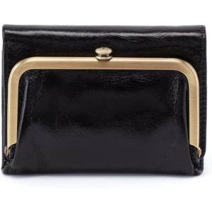 image:imageHOBO Robin Compact Trifold Leather Wallet for Women Vintage DesignBlack