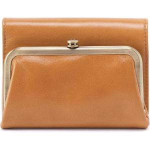 image:imageHOBO Robin Compact Trifold Leather Wallet for Women Vintage DesignNatural