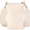 image:imageHOBO Cass Leather Phone Crossbody Bag with Adjustable Strap  Casual Design Lightweight Travel amp Everyday PurseCream