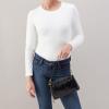 image:imageHOBO Darcy Leather Convertible 3in1 Crossbody Bag with Removable amp Adjustable Strap Exterior Phone Slip PocketBlack