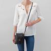 image:imageHOBO Fern Leather Crossbody Purse with Adjustable Strap Exterior Slip Pocket Double Zip Closure  Perfect for TravelTaupe