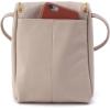 image:imageHOBO Fern Leather Crossbody Purse with Adjustable Strap Exterior Slip Pocket Double Zip Closure  Perfect for TravelTaupe