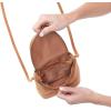 image:imageHOBO Fern Leather Crossbody Purse with Adjustable Strap Exterior Slip Pocket Double Zip Closure  Perfect for TravelWhiskey