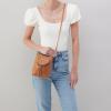 image:imageHOBO Fern Leather Crossbody Purse with Adjustable Strap Exterior Slip Pocket Double Zip Closure  Perfect for TravelWhiskey