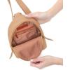image:imageHOBO Fern Leather HandsFree Sling Bag with Adjustable Strap Fashionable Style Room for Wallets and Essentials  Perfect for Traveling Sandstorm