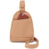 image:imageHOBO Fern Leather HandsFree Sling Bag with Adjustable Strap Fashionable Style Room for Wallets and Essentials  Perfect for Traveling Sandstorm