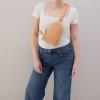 image:imageHOBO Fern Leather HandsFree Sling Bag with Adjustable Strap Fashionable Style Room for Wallets and Essentials  Perfect for Traveling Sandstorm
