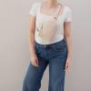 image:imageHOBO Fern Leather HandsFree Sling Bag with Adjustable Strap Fashionable Style Room for Wallets and EssentialsStonewash