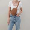 image:imageHOBO Fern Leather HandsFree Sling Bag with Adjustable Strap Fashionable Style Room for Wallets and EssentialsTimber Brown