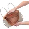 image:imageHOBO Fern Leather Travel Backpack with Adjustable Shoulder Straps Plenty of Pockets Zip Closure and Room For 13 Laptop BlackTaupe
