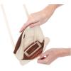 image:imageHOBO Grant Leather Small Foldover Crossbody Bag with Crossbody amp Shoulder Strap Zip Pocket Card CompartmentCream