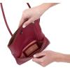 image:imageHOBO Grant Leather Small Foldover Crossbody Bag with Crossbody amp Shoulder Strap Zip Pocket Card CompartmentWine