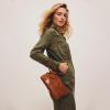image:imageHOBO Sable Leather Wristlet Wallet for Women with Circular Handle Zippered Closure Credit Card Holder Organizer amp Interior Zip Pocket  Truffle  Circular Handle Zippered Closure Interior Zip Pocket Truffle
