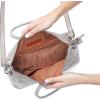 image:imageHOBO Sheila Medium Leather Satchel Crossbody Bag for Women with Top HandleLight Grey
