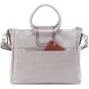 image:imageHOBO Sheila Medium Leather Satchel Crossbody Bag for Women with Top HandleLight Grey