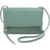 image:imageHOBO Grant Leather Small Foldover Crossbody Bag with Crossbody amp Shoulder Strap Zip Pocket Card CompartmentIvy