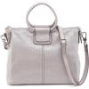 image:imageHOBO Sheila Medium Leather Satchel Crossbody Bag for Women with Top HandleLight Grey