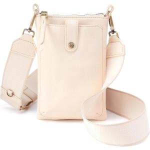 image:imageHOBO Cass Leather Phone Crossbody Bag with Adjustable Strap  Casual Design Lightweight Travel amp Everyday PurseCream