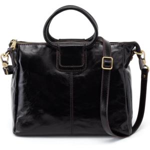 image:imageHOBO Sheila Medium Leather Satchel Crossbody Bag for Women with Top HandleBlack