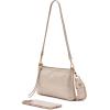 image:imageHOBO Darcy Leather Convertible 3in1 Crossbody Bag with Removable amp Adjustable Strap Exterior Phone Slip PocketSand Shimmer