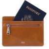 image:imageHOBO Euro Slide Leather Passport Wallet for Travel with Card Slots ID Window Zipper Pocket amp Cash Organizer  Premium Polished Leather Passport Holder  BlackTRUFFLE