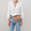 image:imageHOBO Fern Leather Convertible Crossbody Sling and Belt Bag  Lightweight amp Adjustable Zip Closure with Capacity for Essentials amp Accessories for Travel BlackSandstorm