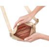 image:imageHOBO Fern Leather Convertible Crossbody Sling and Belt Bag  Lightweight amp Adjustable Zip Closure with Capacity for Essentials amp Accessories for Travel BlackGold Leaf