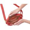 image:imageHOBO Fern Leather Convertible Crossbody Sling and Belt Bag  Lightweight amp Adjustable Zip Closure with Capacity for Essentials amp Accessories for Travel BlackRed Clay