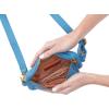 image:imageHOBO Fern Leather Convertible Crossbody Sling and Belt Bag  Lightweight amp Adjustable Zip Closure with Capacity for Essentials amp Accessories for Travel BlackDusty Blue