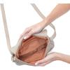 image:imageHOBO Fern Leather Messenger Crossbody Bag for WomenTaupe