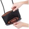 image:imageHOBO Grant Leather Small Foldover Crossbody Bag with Crossbody amp Shoulder Strap Zip Pocket Card Compartment and Slip Phone Holder Black
