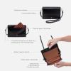 image:imageHOBO Jill Leather Large Trifold Wallet with Classic Aesthetic Cardholder Cash Organizer Slip Pockets and Zip Pocket Security Black