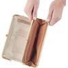 image:imageHOBO Lauren Leather Clutch Wallet for WomenSand Shimmer