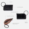 image:imageHOBO Sable Leather Wristlet Clutch with Circular Handle Zippered Closure Credit Card Organizer amp Interior Zip Pocket Natural