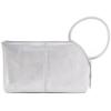 image:imageHOBO Sable Leather Wristlet Clutch with Circular Handle Zippered Closure Credit Card Organizer amp Interior Zip Pocket Silver