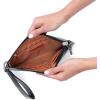 image:imageHOBO Vida Leather Wristlet Wallets for Women with Card Slots amp Zip Pocket  Clutch Purses with Wristlet Strap 100 Leather Handcrafted Design  Black