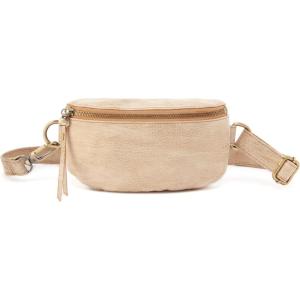 image:imageHOBO Fern Leather Convertible Crossbody Sling and Belt Bag  Lightweight amp Adjustable Zip Closure with Capacity for Essentials amp Accessories for Travel BlackGold Leaf