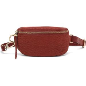 image:imageHOBO Fern Leather Convertible Crossbody Sling and Belt Bag  Lightweight amp Adjustable Zip Closure with Capacity for Essentials amp Accessories for Travel BlackTuscan Brown