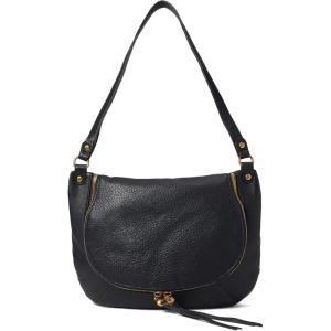 image:imageHOBO Fern Medium Shoulder Handbag For Women  Leather Construction With Cotton Lining Gorgeous and Easy Carry Hand Bag Black One Size One Size