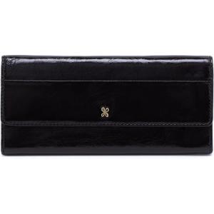 image:imageHOBO Jill Leather Large Trifold Wallet with Classic Aesthetic Cardholder Cash Organizer Slip Pockets and Zip Pocket Security Black